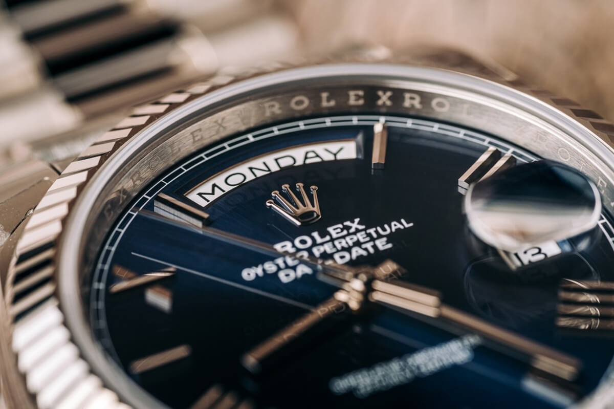 LA, CA, USA April 4, 2025 Rolex Day Date 40 © Zuumy/Shutterstock
