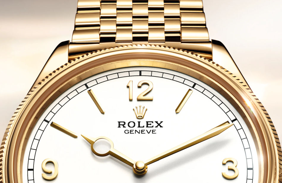 Rolex 1908 : nouvelle version or jaune avec bracelet or jaune Settimo