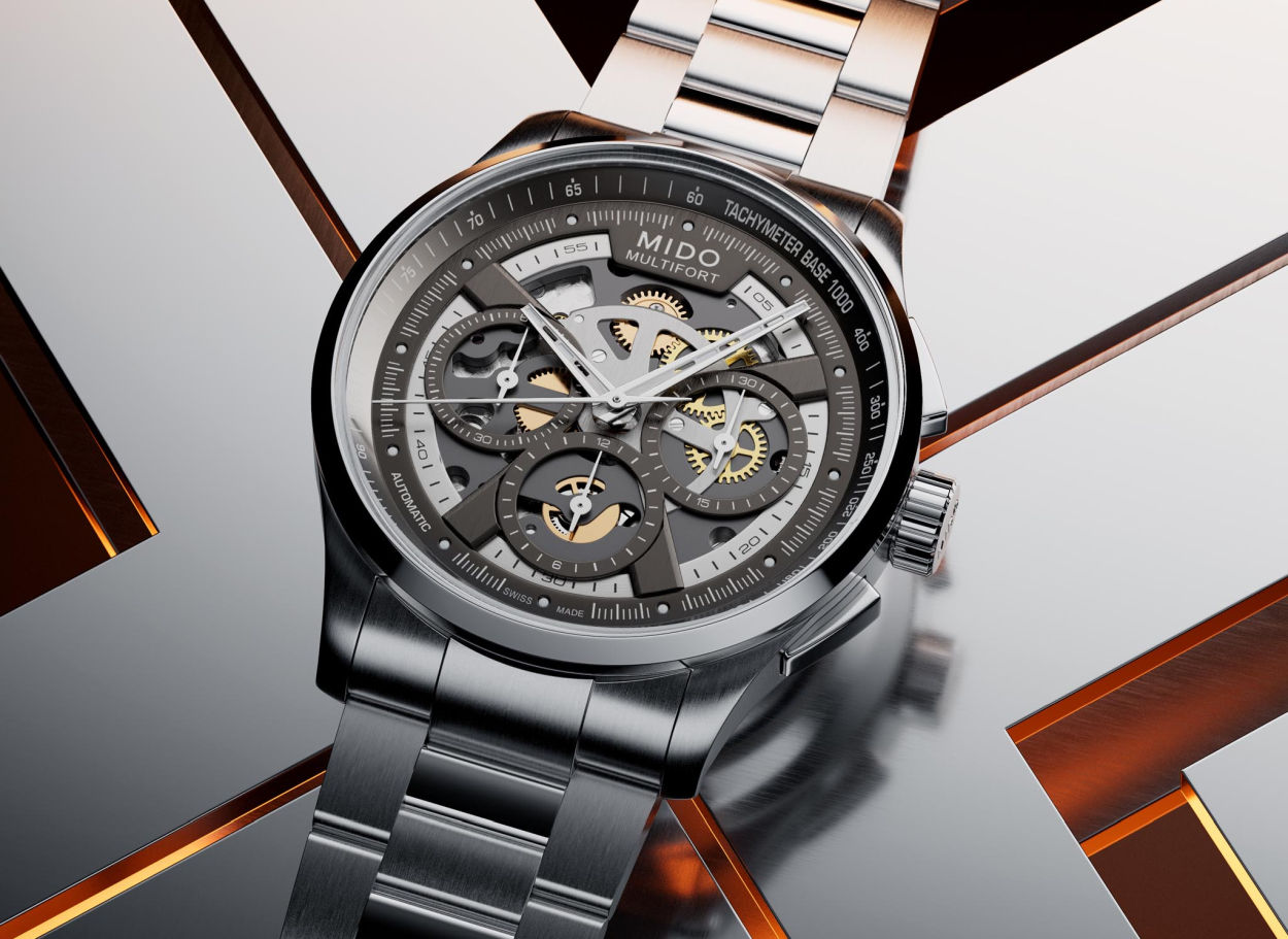 Mido Multifort Skeleton Chronograph : chrono efficace dans l'entrée de gamme