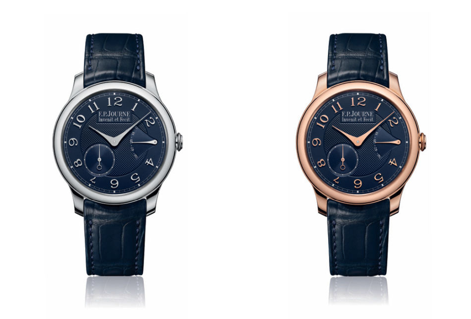 2025 : F.P.Journe célèbre les vingt ans du Chronomètre Souverain avec un cadran en argent guilloché bleu