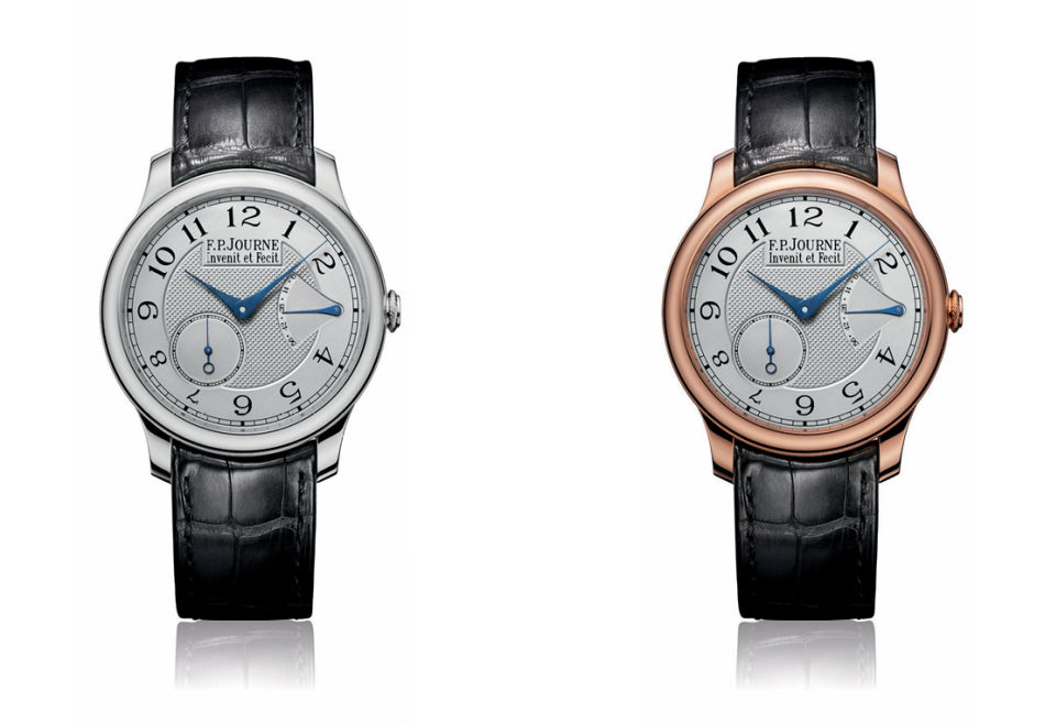 2025 : F.P.Journe célèbre les vingt ans du Chronomètre Souverain avec un cadran en argent guilloché bleu