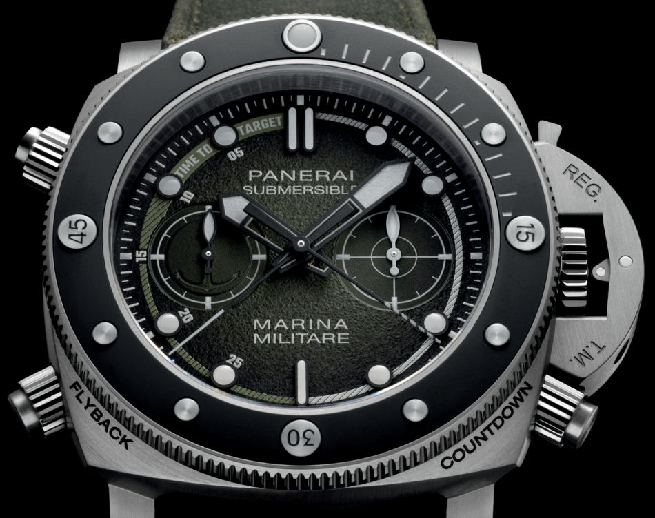 Panerai Submersible Chrono Marina Militare Experience : montre martiale