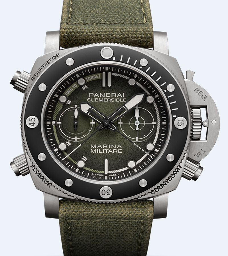Panerai Submersible Chrono Marina Militare Experience : montre martiale