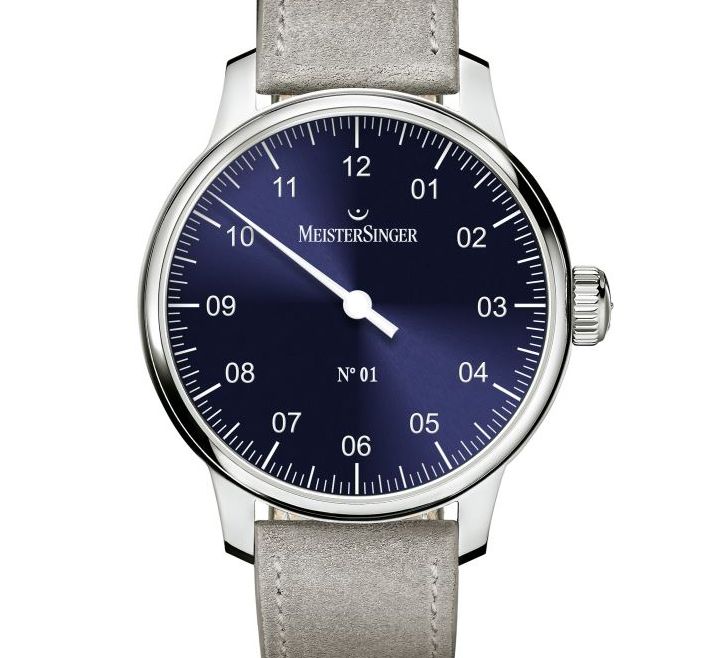 MeisterSinger N°1 cadran bleu