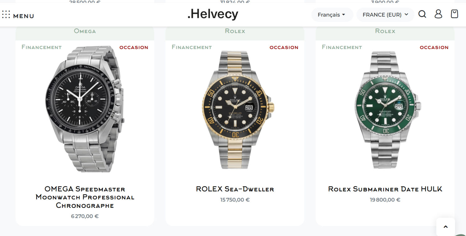 Helvecy : une plateforme qui facilite l'achat des montres de luxe