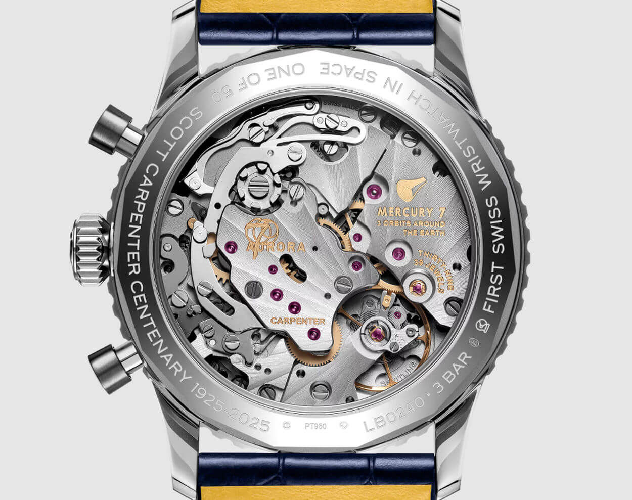 Breitling : une Navitimer Cosmonaute en platine pour le 100ème anniversaire de Scott Carpenter