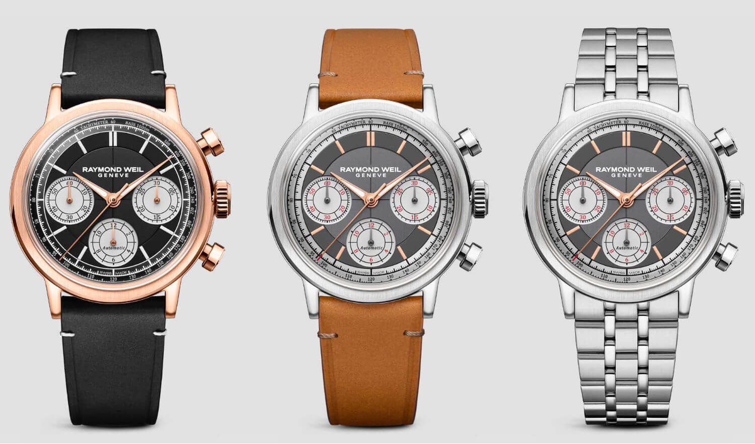 Raymond Weil : trois nouveaux chronos Millésime en collection