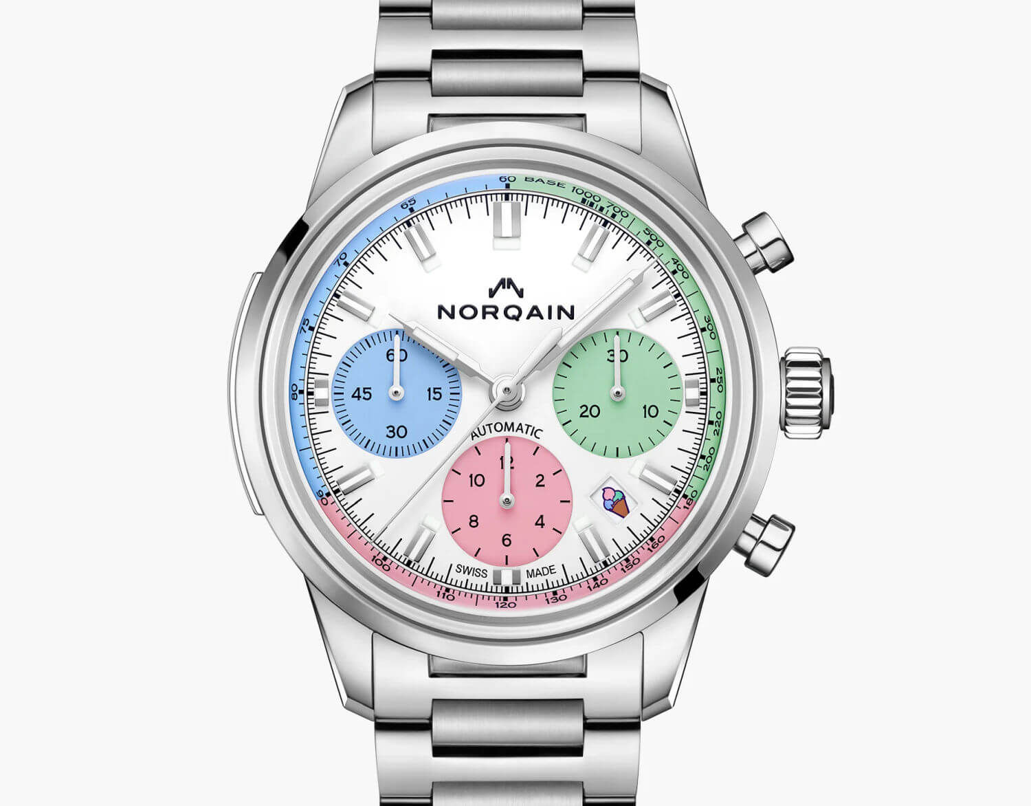 Norqain : Freedom Ice-Cream : un chronographe estival très crème glacée