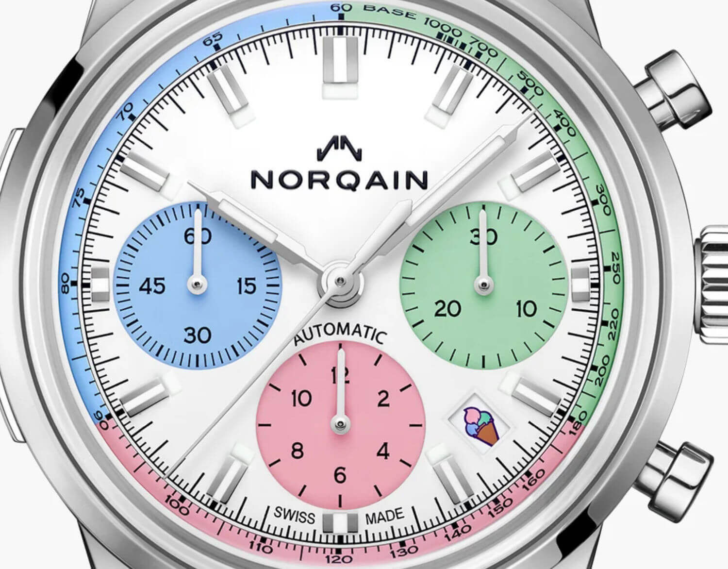 Norqain : Freedom Ice-Cream : un chronographe estival très crème glacée
