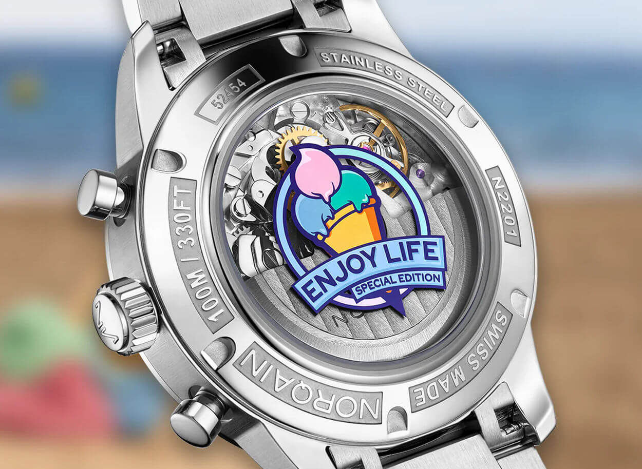 Norqain : Freedom Ice-Cream : un chronographe estival très crème glacée