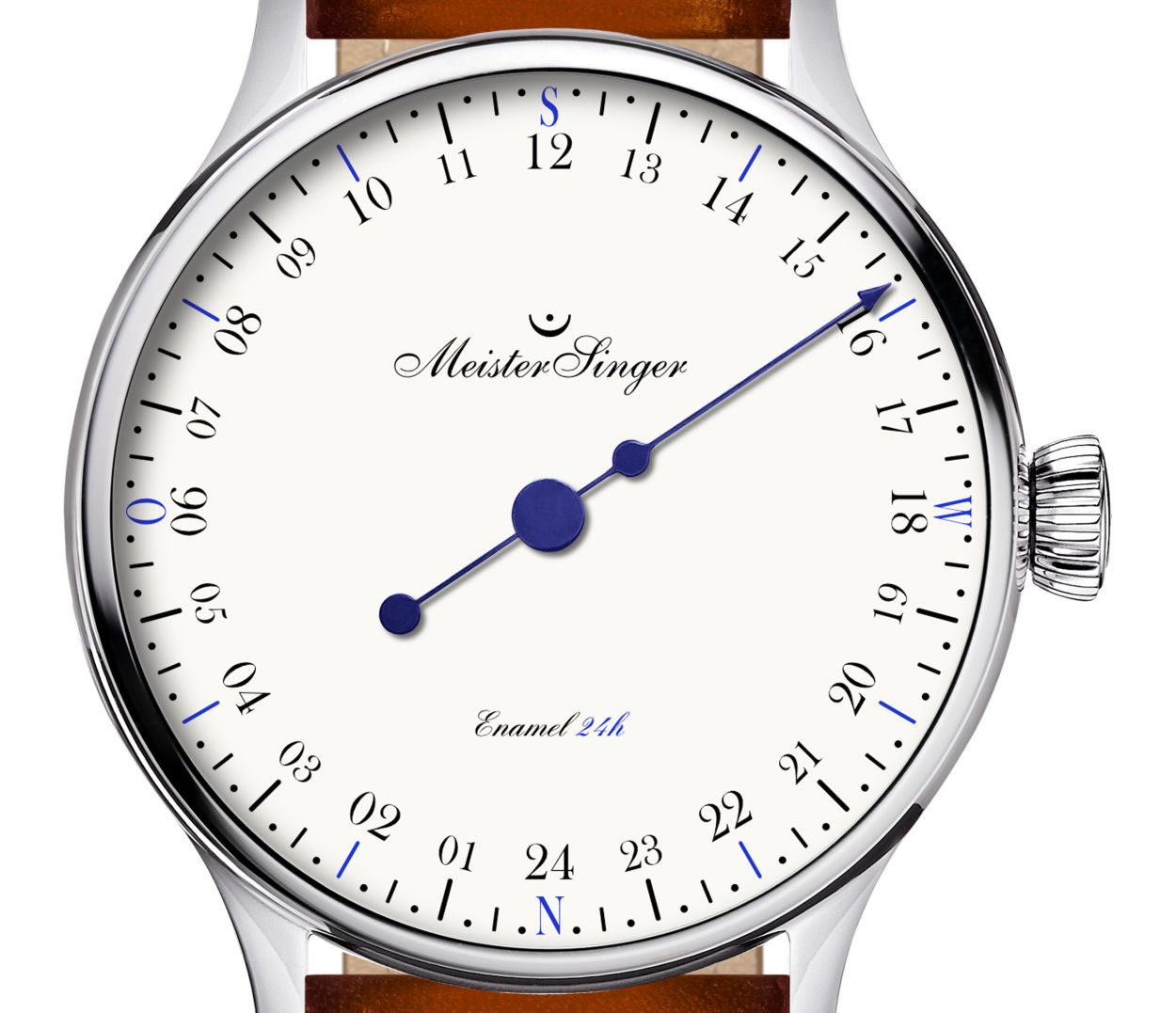 MeisterSinger Edition 24h émail : quand la monoaiguille se fait de surcroit 24h et sur cadran en émail