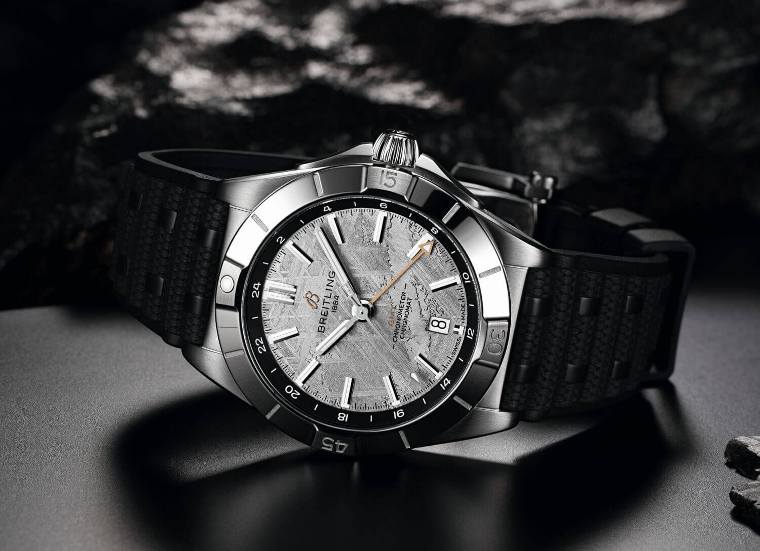 Chronomat Erling Haaland : pour la première fois des cadrans en météorite chez Breitling