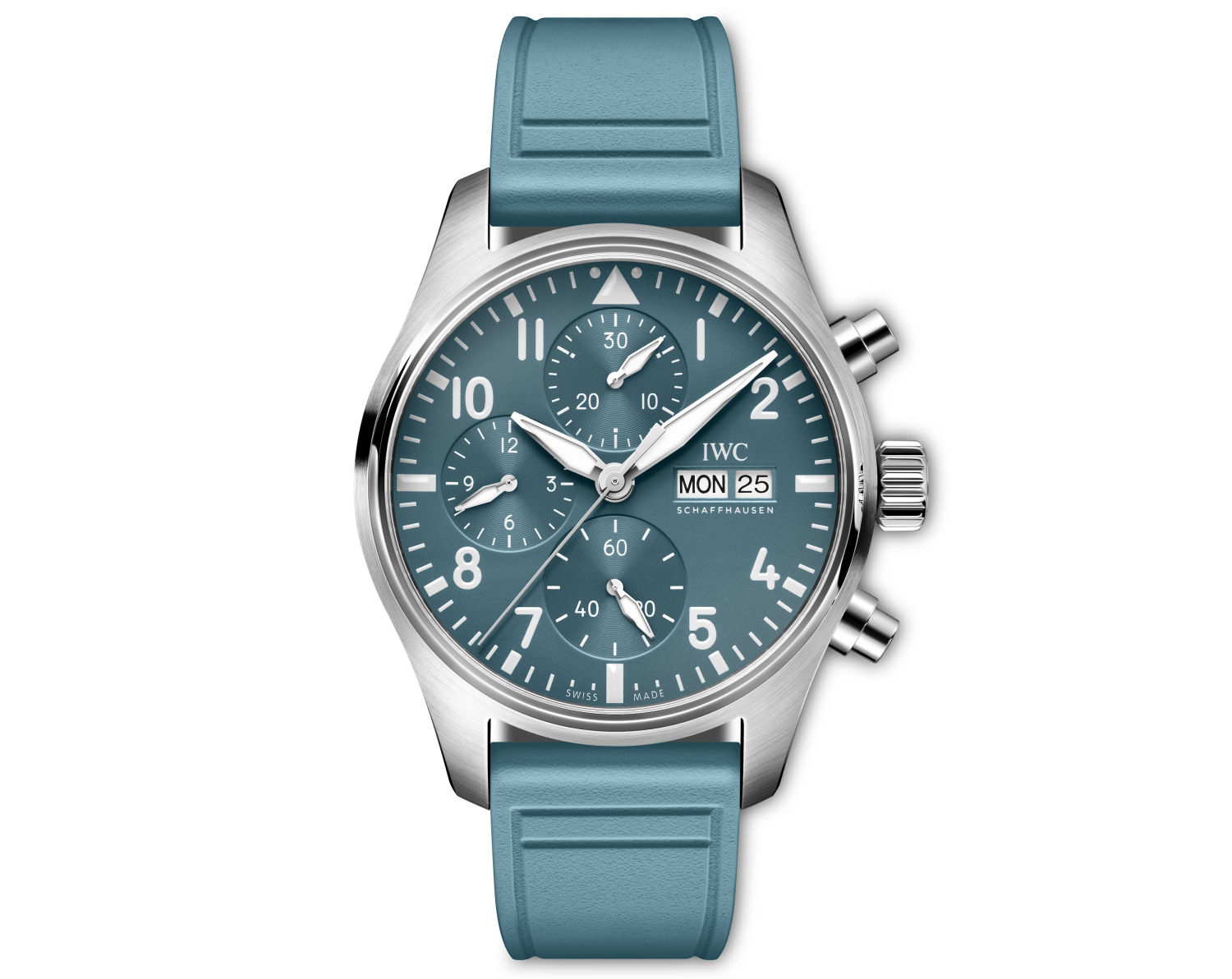 IWC Top Gun Miramar : bleu clair comme les t-shirts de pilotes de l'armée de l'air US