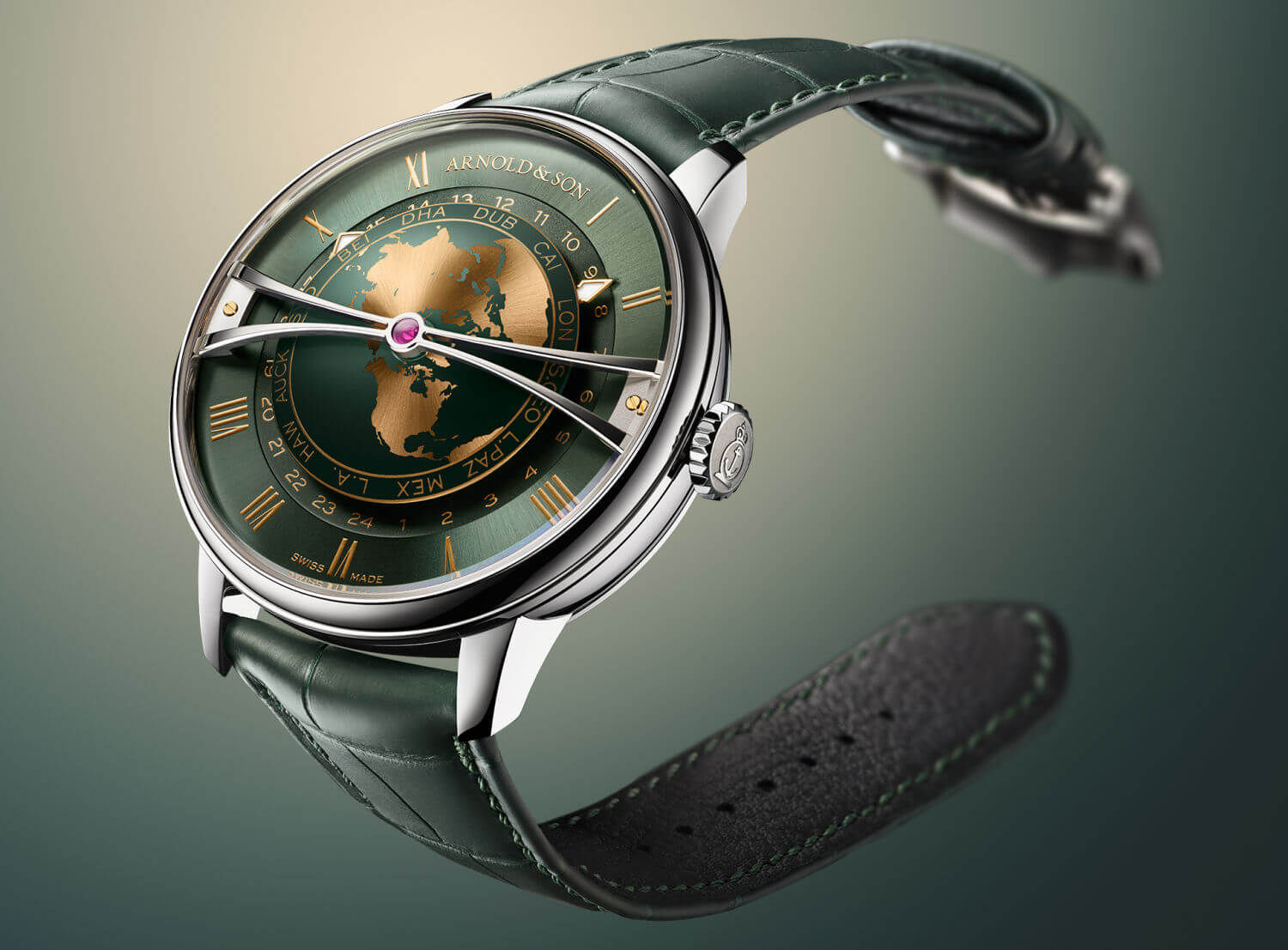 Arnold & Son Globetrotter 42 : en version plus compacte et plus actuelle de 42 mm