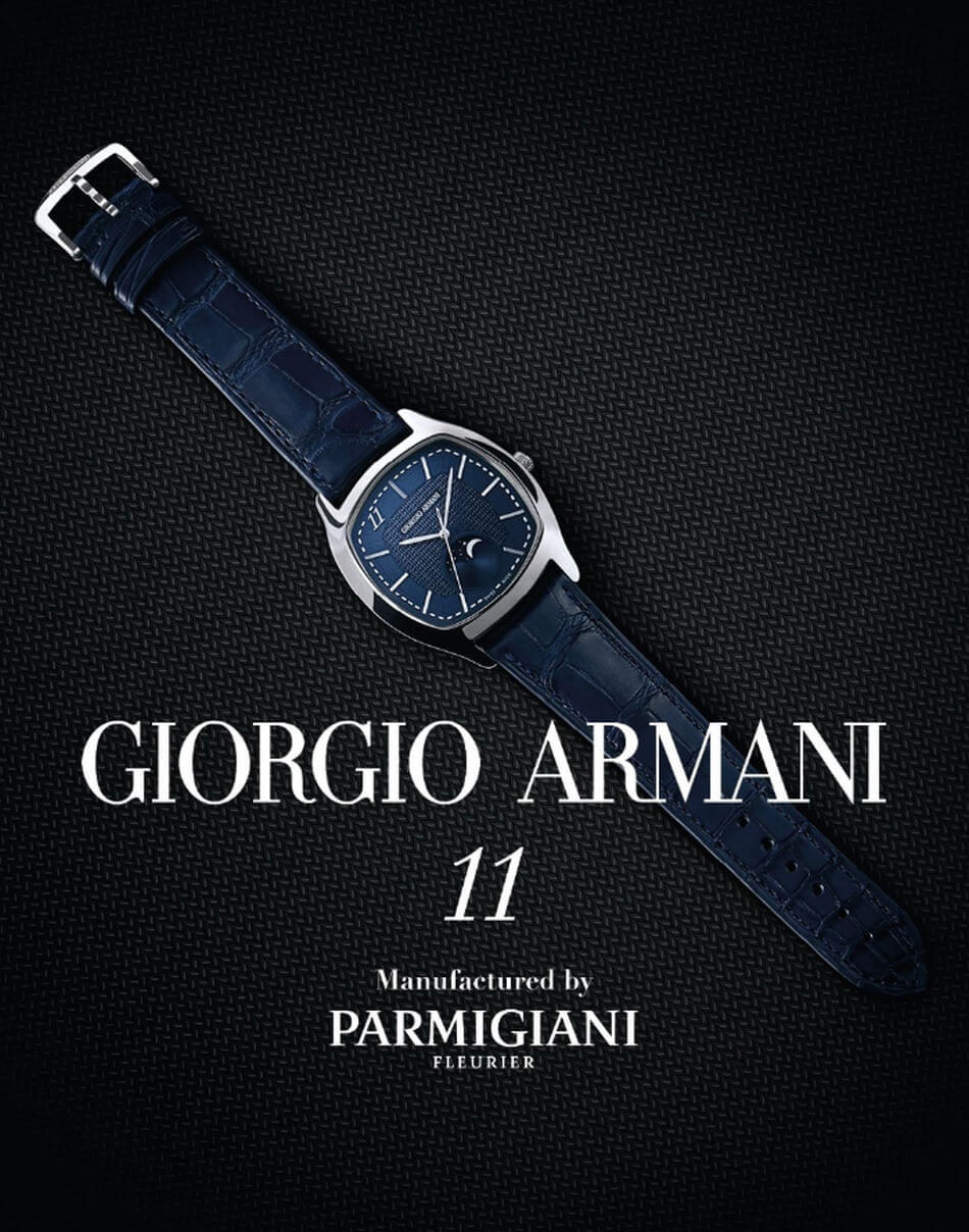 Giorgio Armani 11 : une collection de montres de luxe en partenariat avec Parmigiani Fleurier