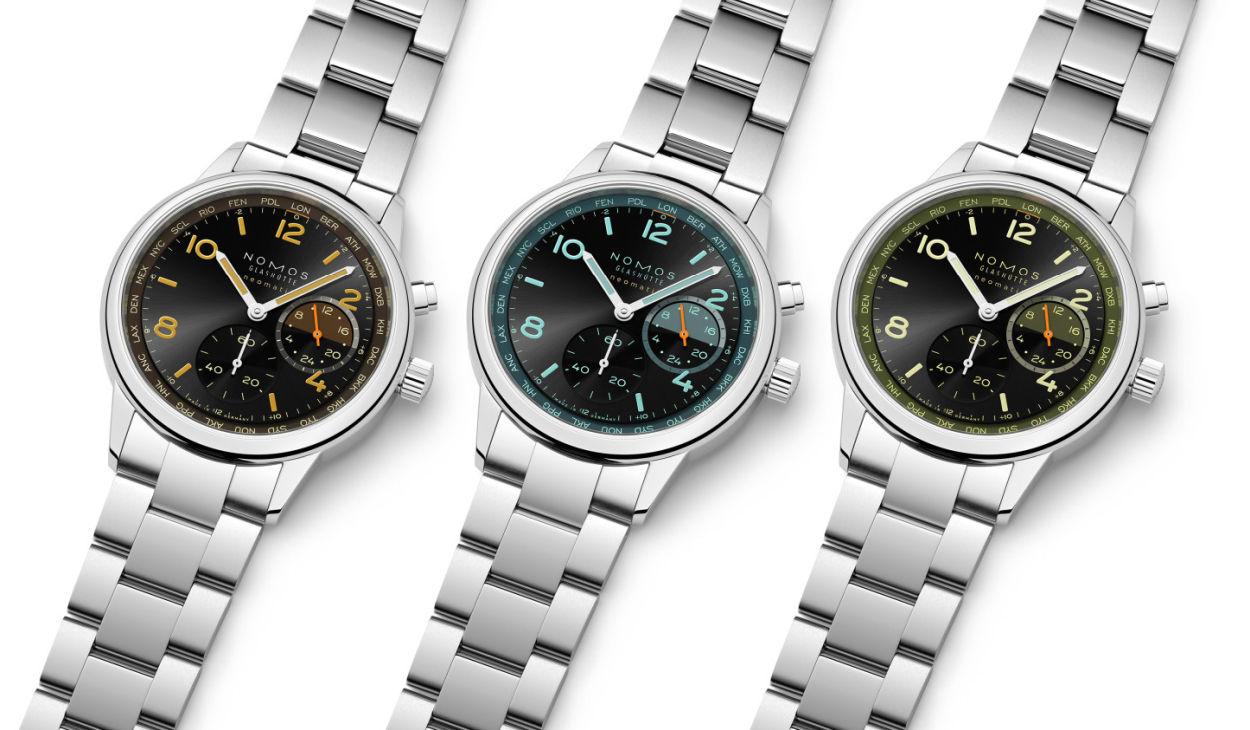 Nomos Neomatik Worldtimer : une ville la nuit...