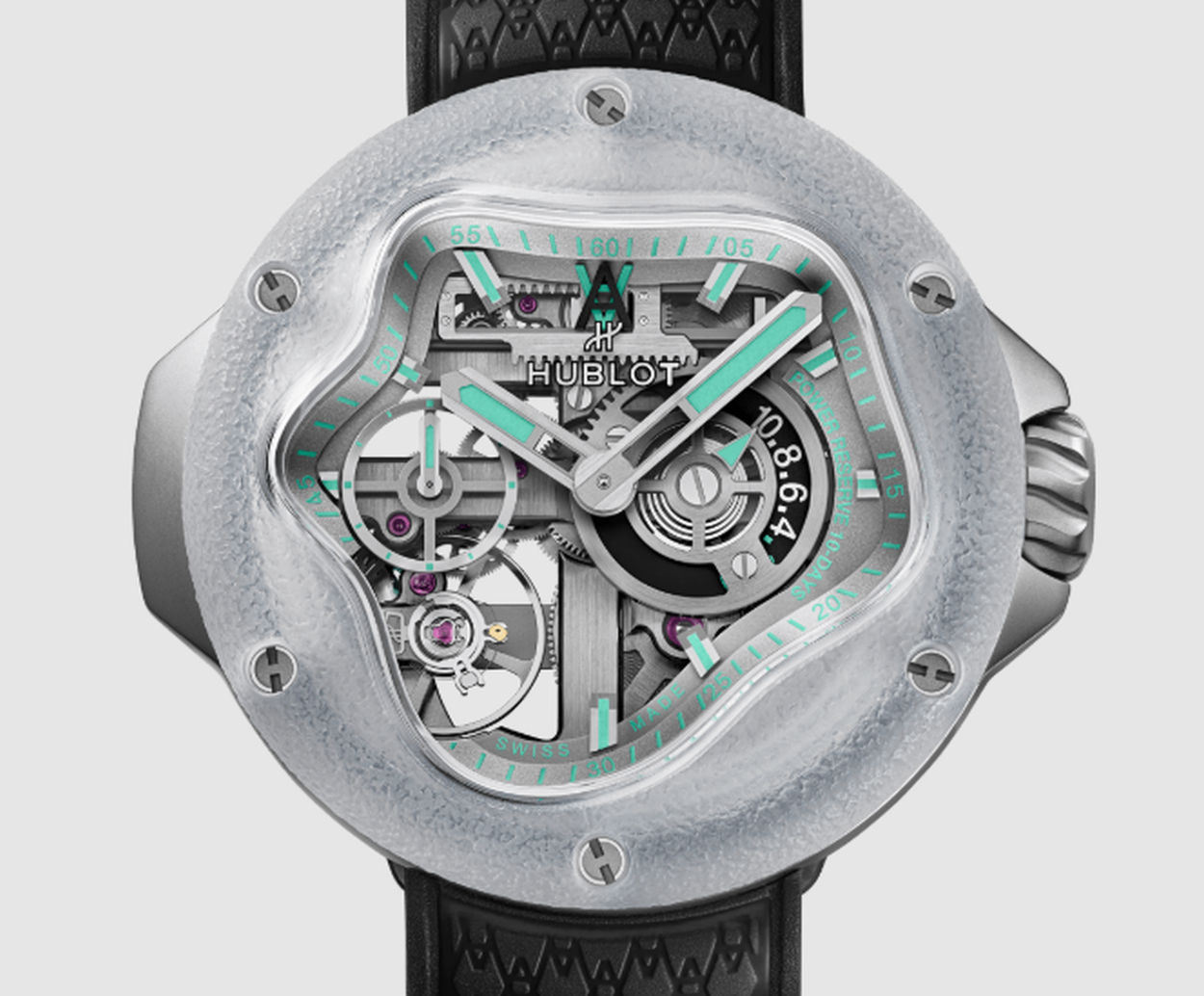 Hublot MP-17 Meca 10 Arsham Splash Titanium Sapphire : montre goute d'eau Hublot MP-17 Meca 10 Arsham Splash Titanium Sapphire : montre goute d'eau