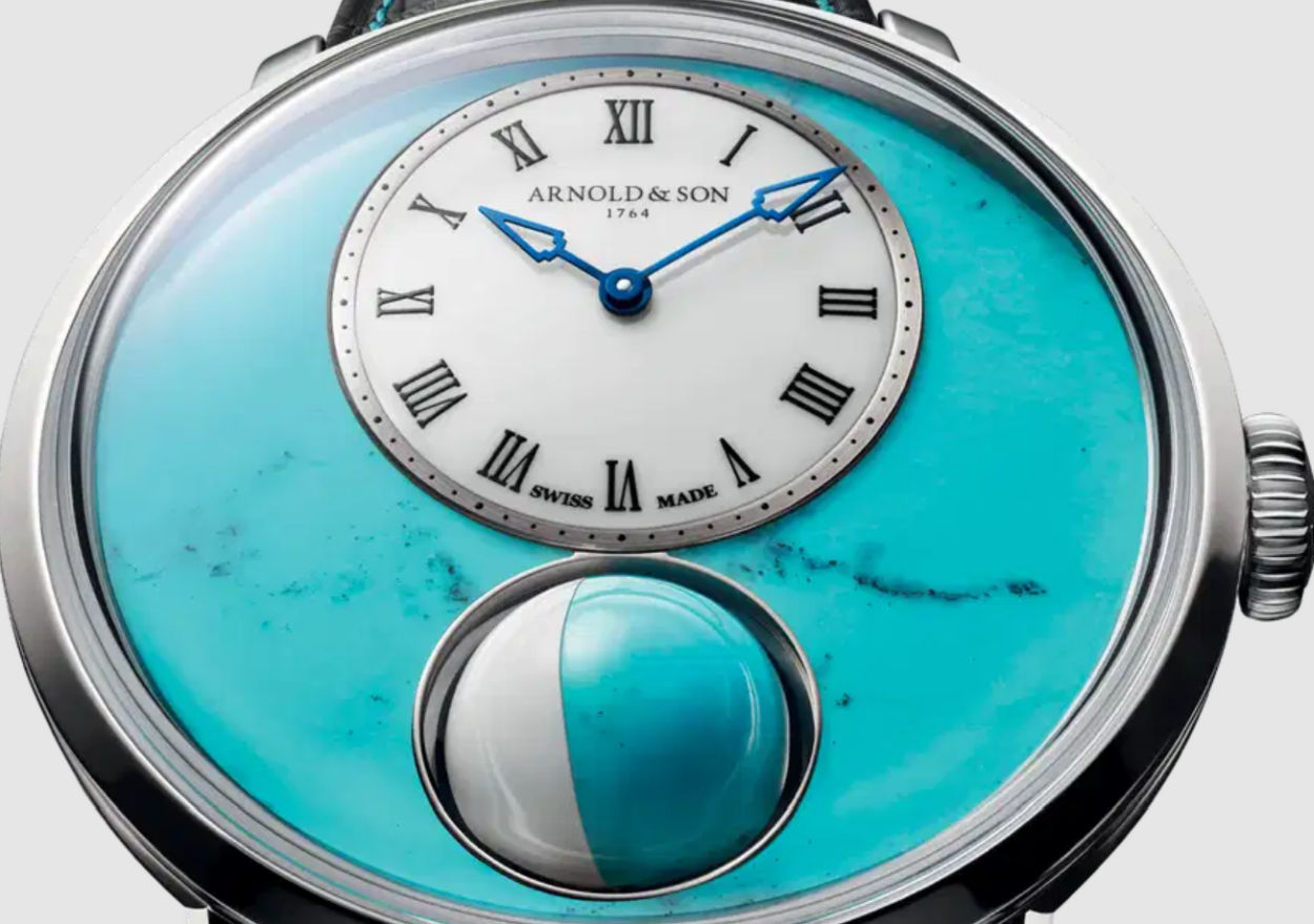 Arnold & Son Luna Magna Steel Turquoise Edition : pour le marché américain