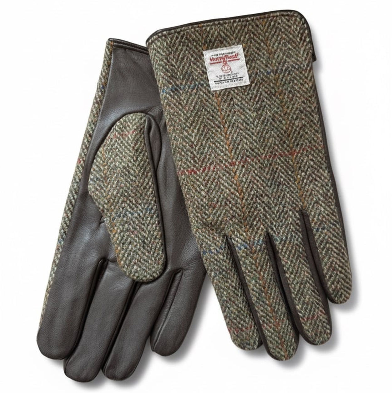Les gants en cuir et Harris Tweed de chez Malfroid Paris