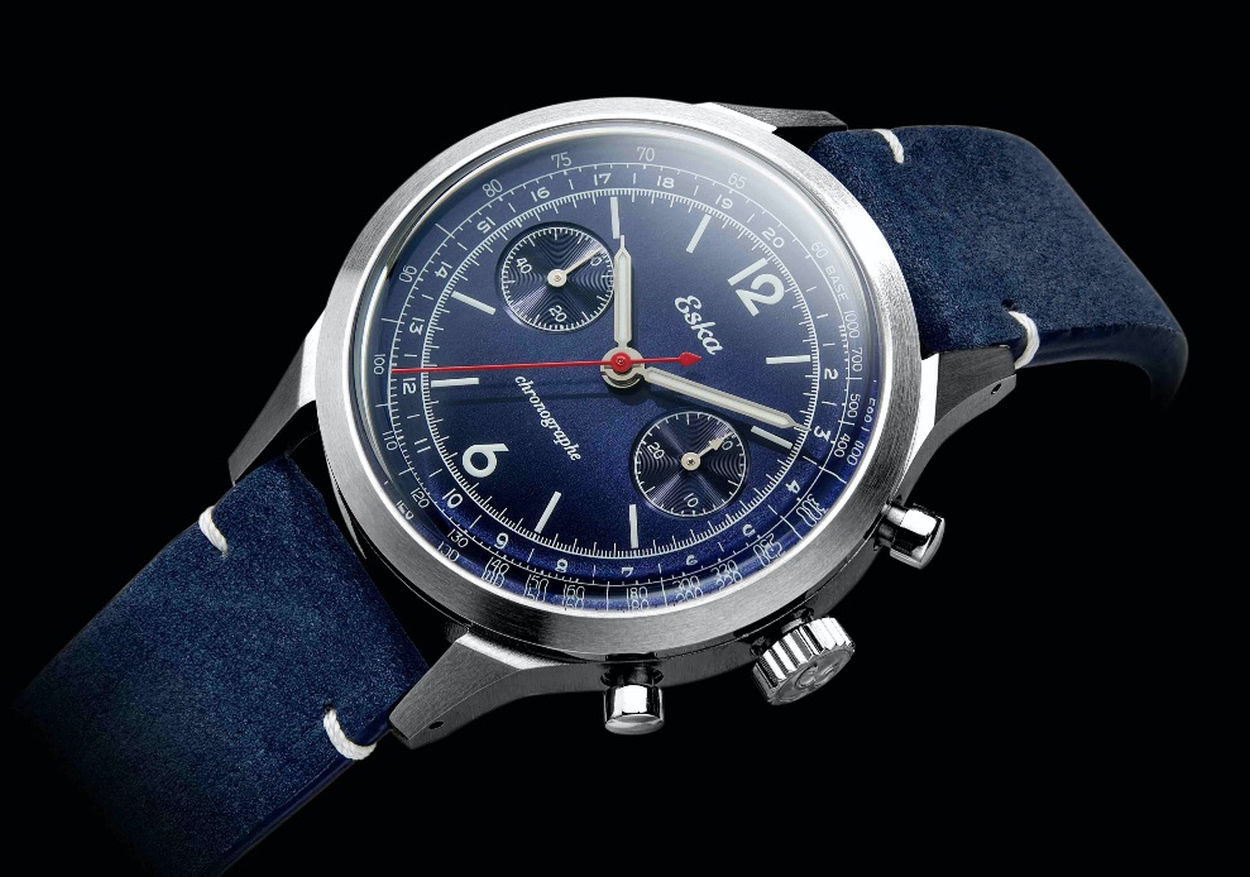 Eska Chronographe Racing : des chronos très fifties de taille contemporaine