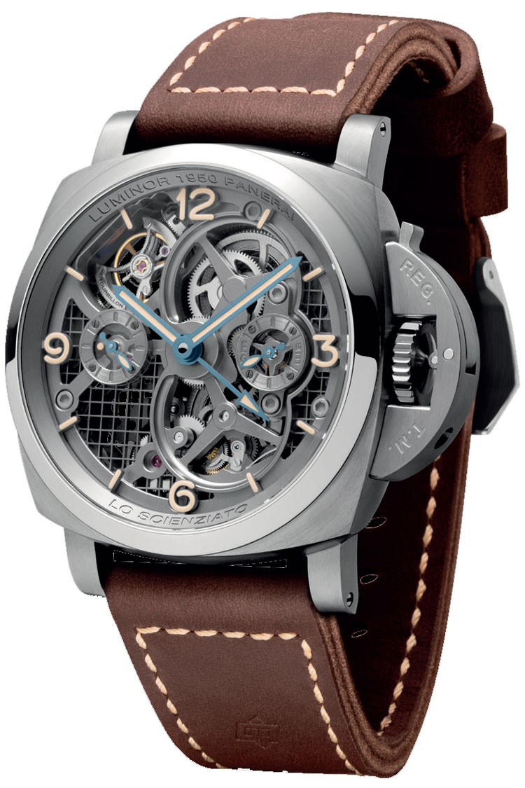 Panerai Luminor Lo Scienziato Tourbillon GMT Titane : 150 ex