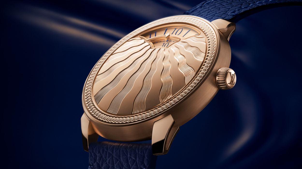 Louis Vuitton Tambour Convergence Guilloché : le temps traine et le cadran se "guilloche"
