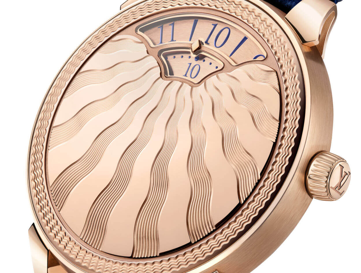Louis Vuitton Tambour Convergence Guilloché : le temps traine et le cadran se "guilloche"