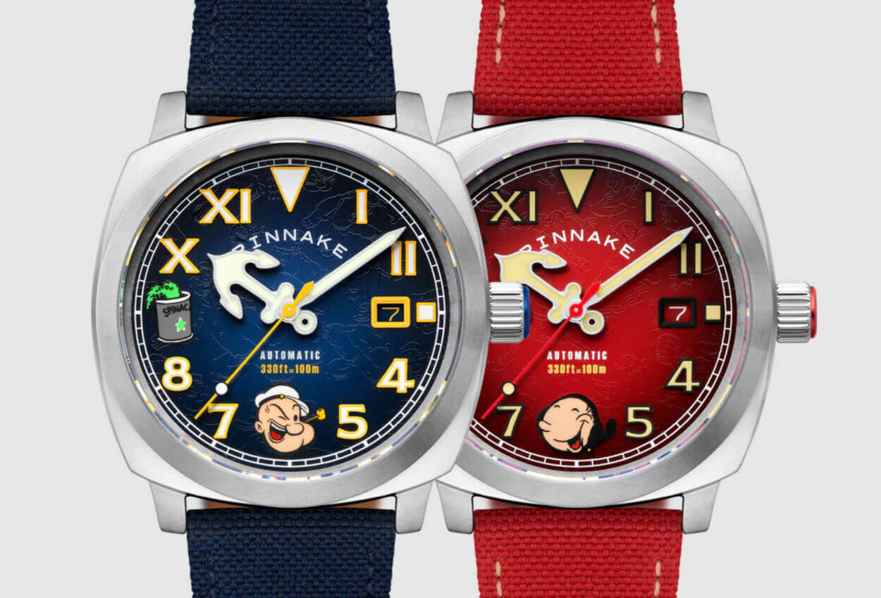 Popeye et Olive par Spinnaker : un duo horloger pour la Saint-Valentin empreint d'air marin
