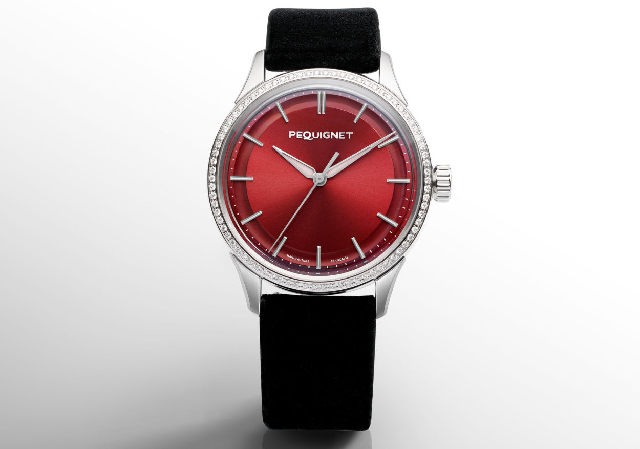 La Pequignet Royale Paris 36 mm se pare de diamants