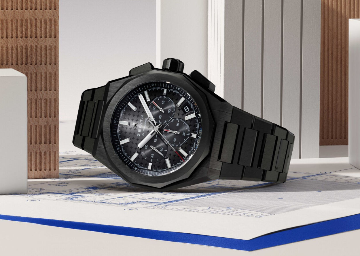 Zenith Defy Skyline Chronograph : tout le noir intense de la céramique