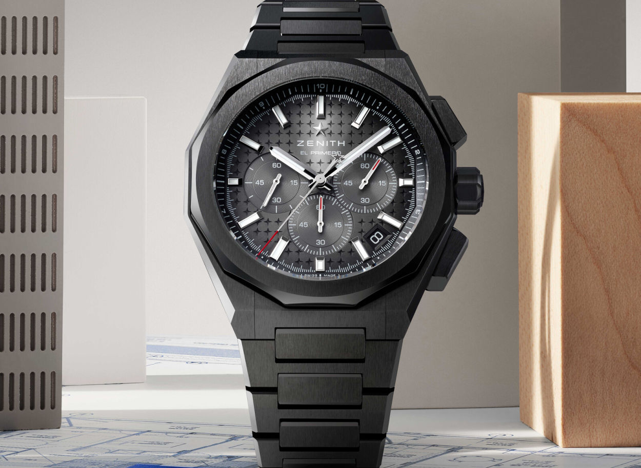 Zenith Defy Skyline Chronograph : tout le noir intense de la céramique