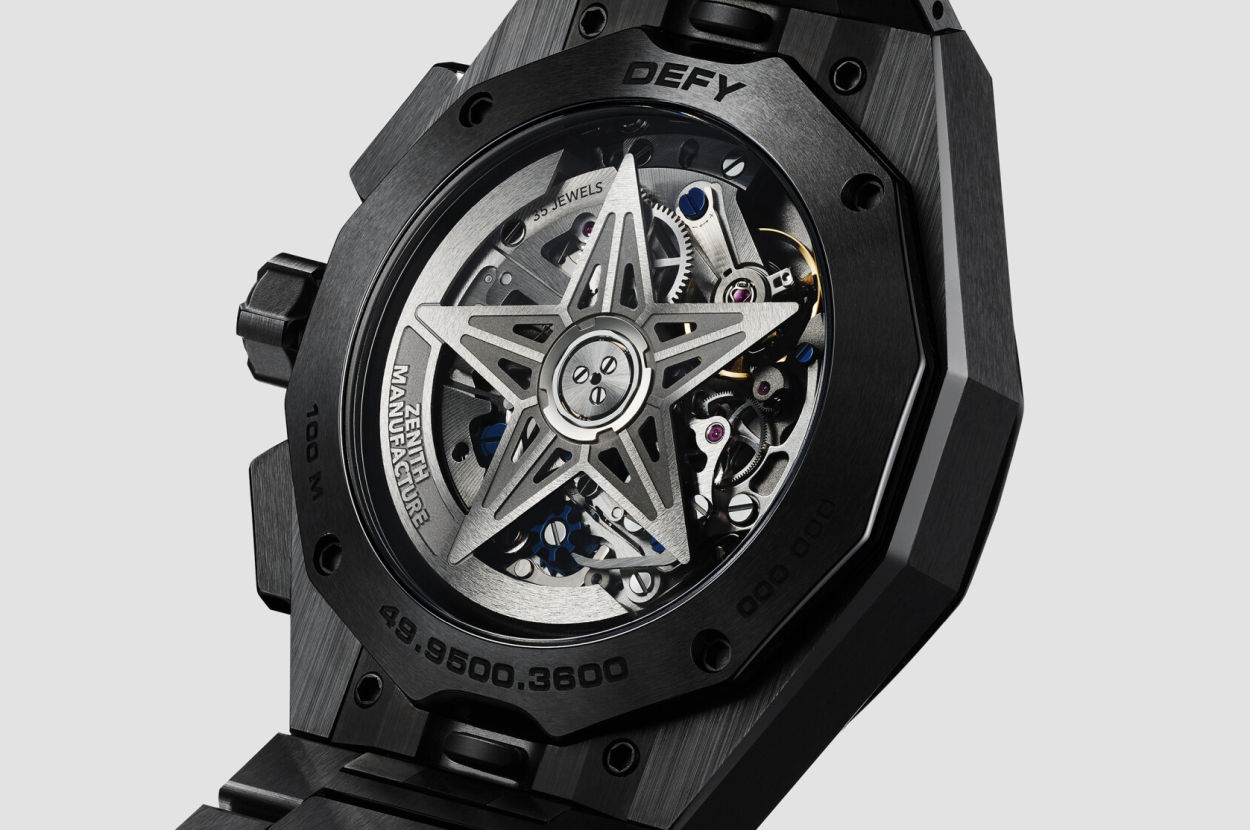 Zenith Defy Skyline Chronograph : tout le noir intense de la céramique