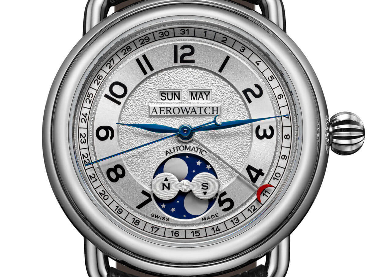 Aérowatch 1942 Calendrier Complet : les phases de lune du nord au sud
