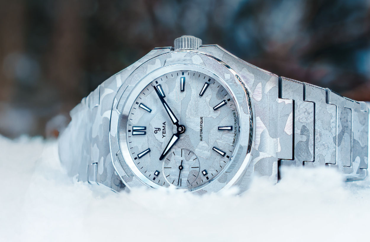 Yema Wristmaster Slim Camo CMM.29 : tout l'art du camouflage "neige"