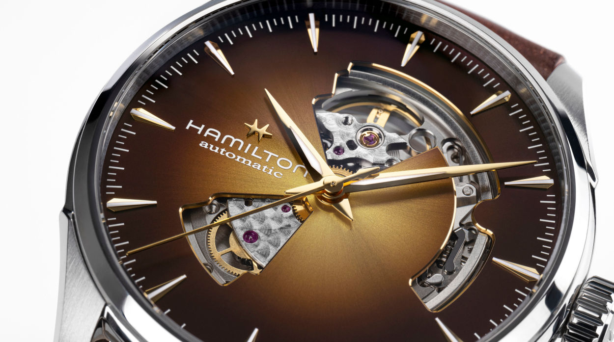 Hamilton Jazzmaster Open Heart : le temps à coeur ouvert en 36 mm