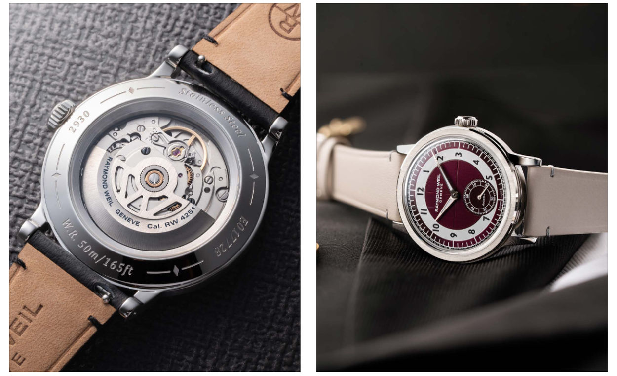 Raymond Weil Millesime petite seconde : cadrans Tuxedo pour montres habillées