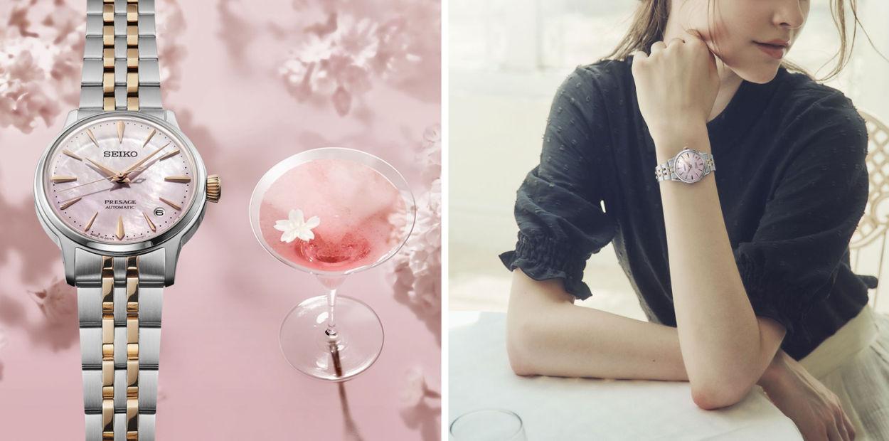 Seiko dévoile sa Présage Cocktail "Sakura Aviation" en édition limitée
