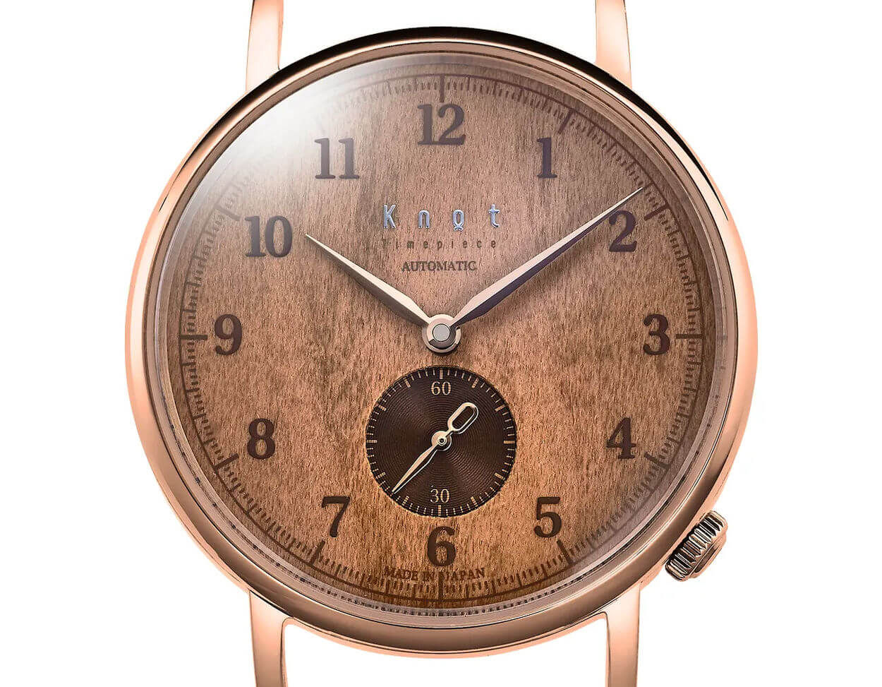 Knot : l'horloger nippon propose une jolie collection accessible avec cadrans en bois