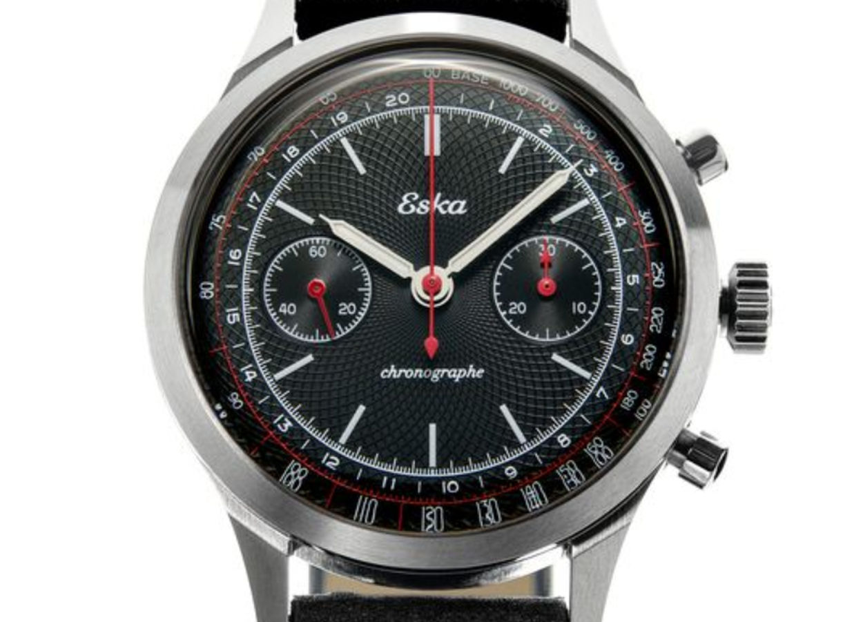 Eska : la collection de chronos bicompax Racing s'enrichit d'une version Midnight noire