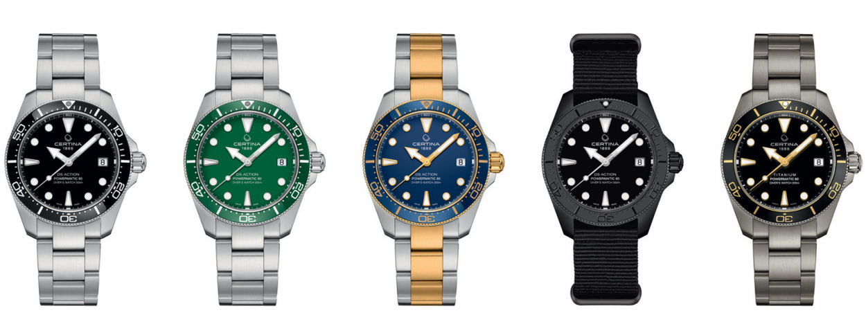 Certina lance une DS Action Diver en 38 mm avec calibre Powermatic