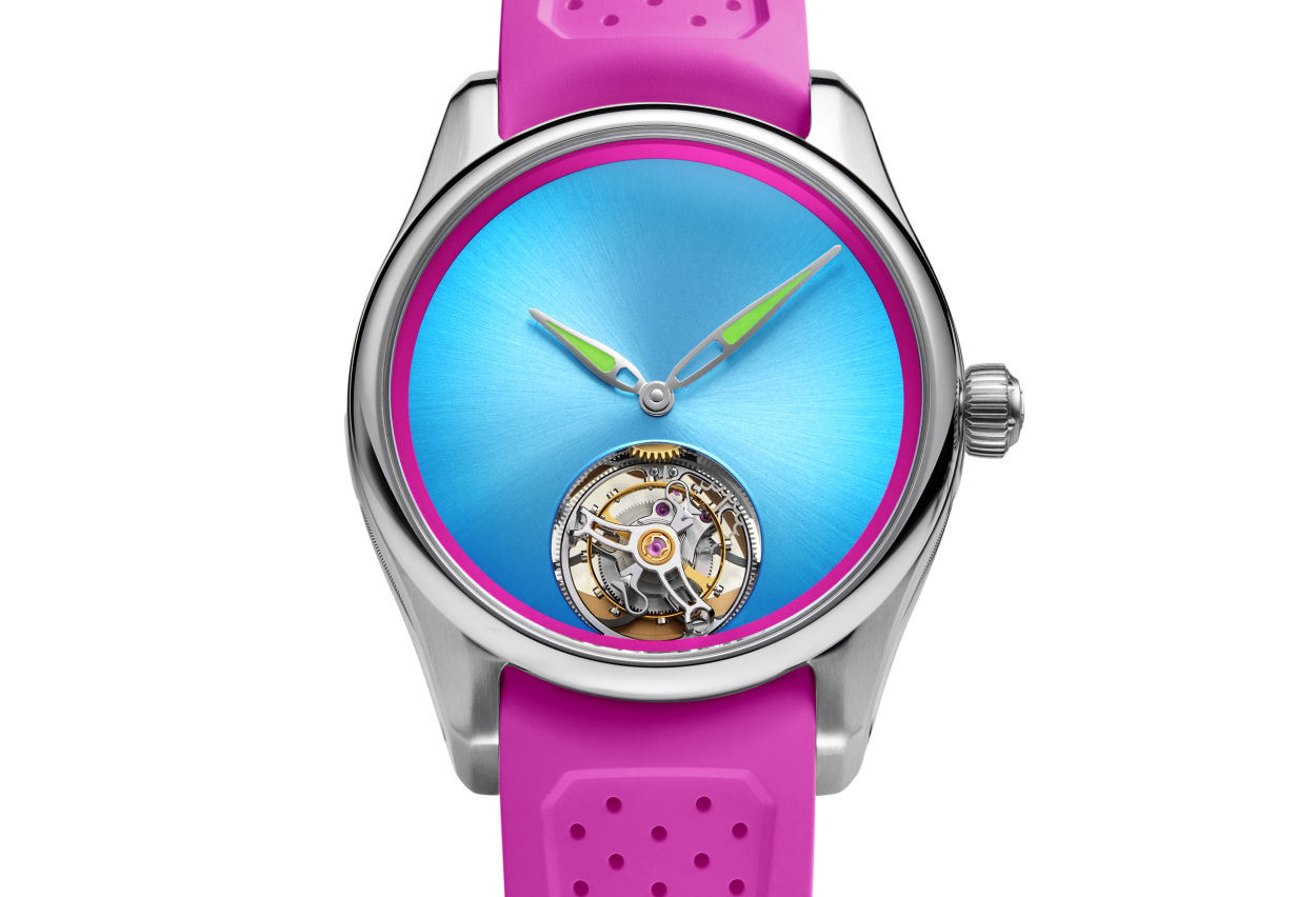Bucherer Exclusive H. Moser & Cie Pioneer Tourbillon Miami : comme un petit air de Miami Vice
