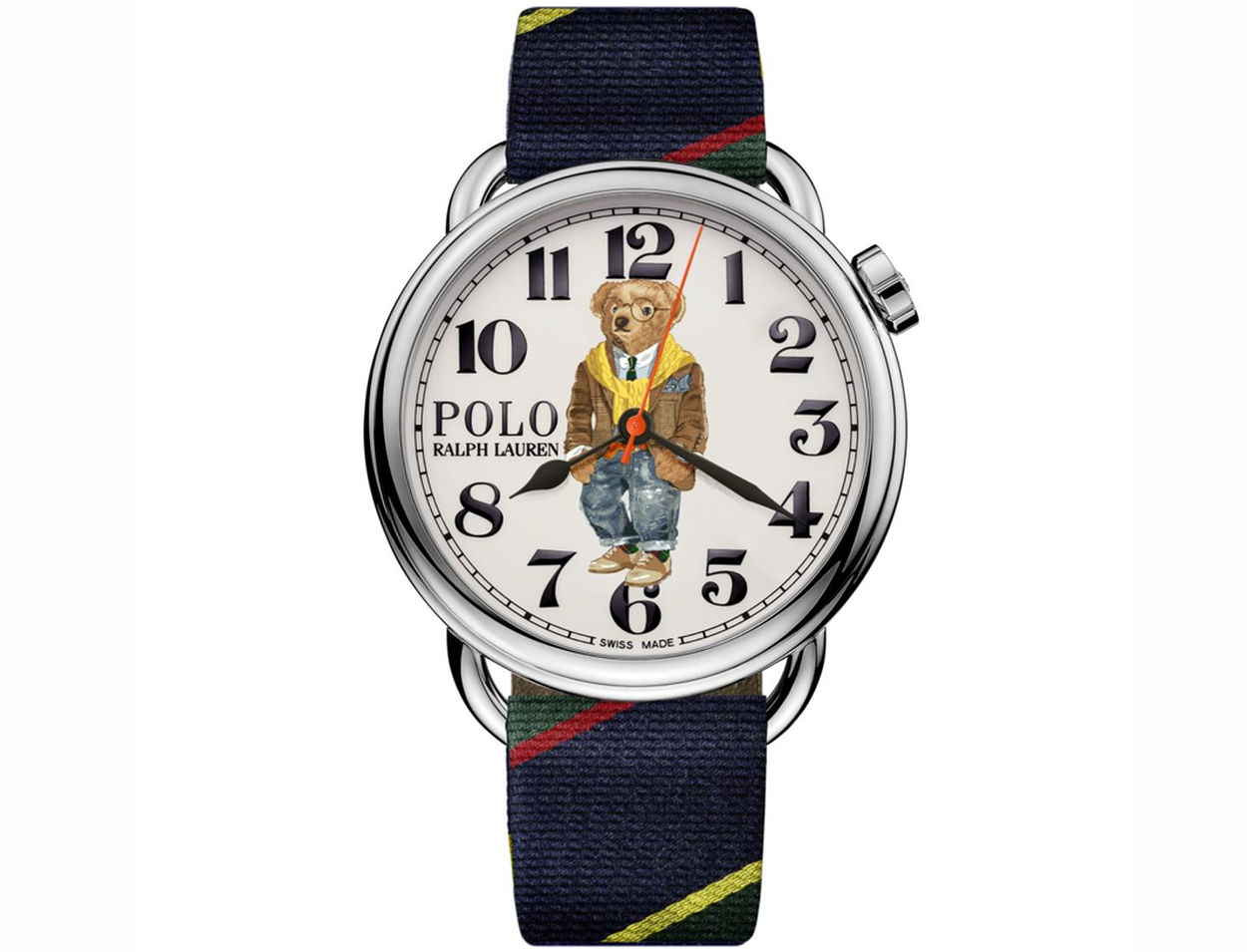 Ralph Lauren Polo Bear : une nouvelle version "preppy bear" sur bracelet "cravate"