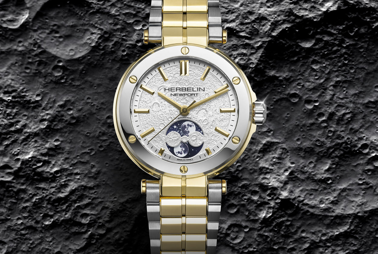 Herbelin Newport : une phase de Lune au sol lunaire