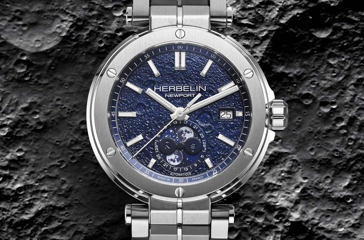 Herbelin Newport : une phase de Lune au sol lunaire