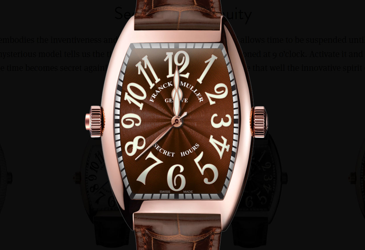 Franck Muller Secret Hour : le temps à la demande