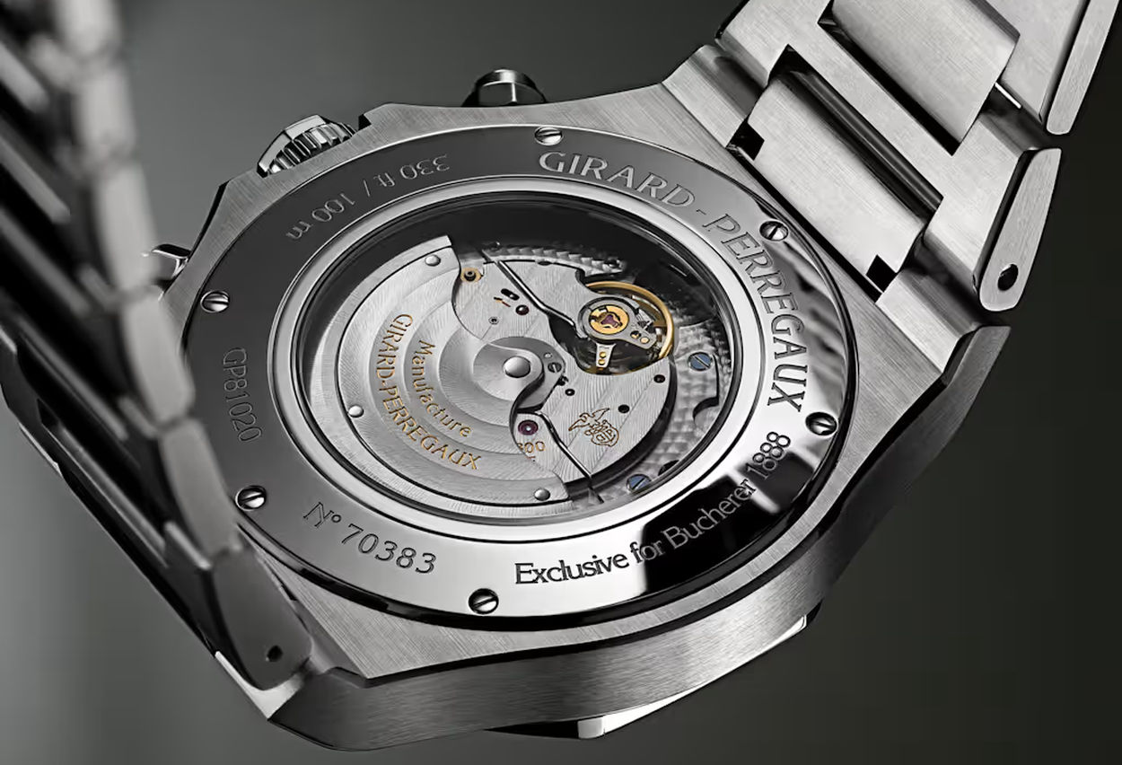 Laureato Chronograph Bucherer x Girard Perregaux : exit le bleu, place au vert