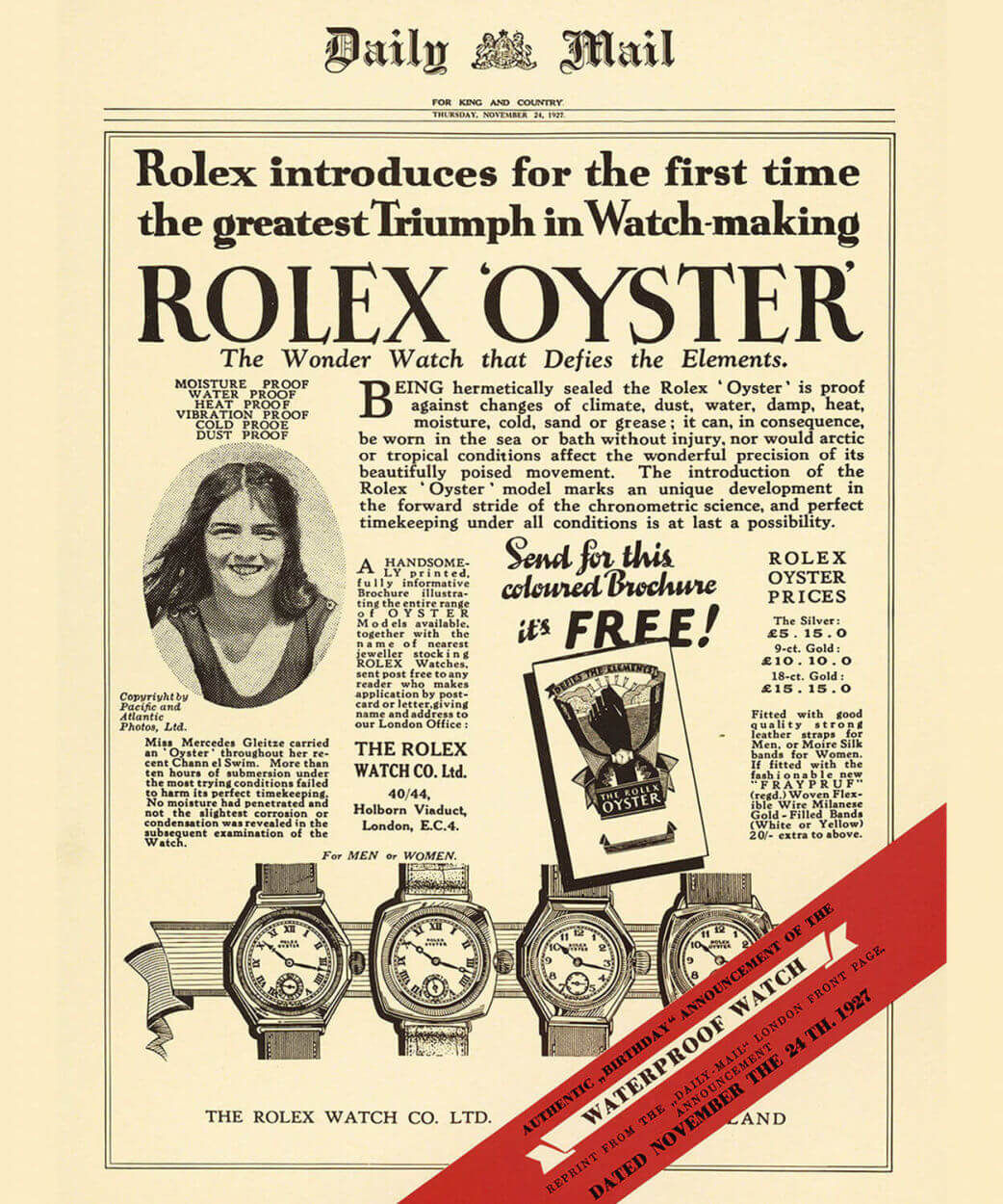 Rolex "Oyster Story" : exposition évènement à Shanghai pour les cent ans d'un boitier mythique
