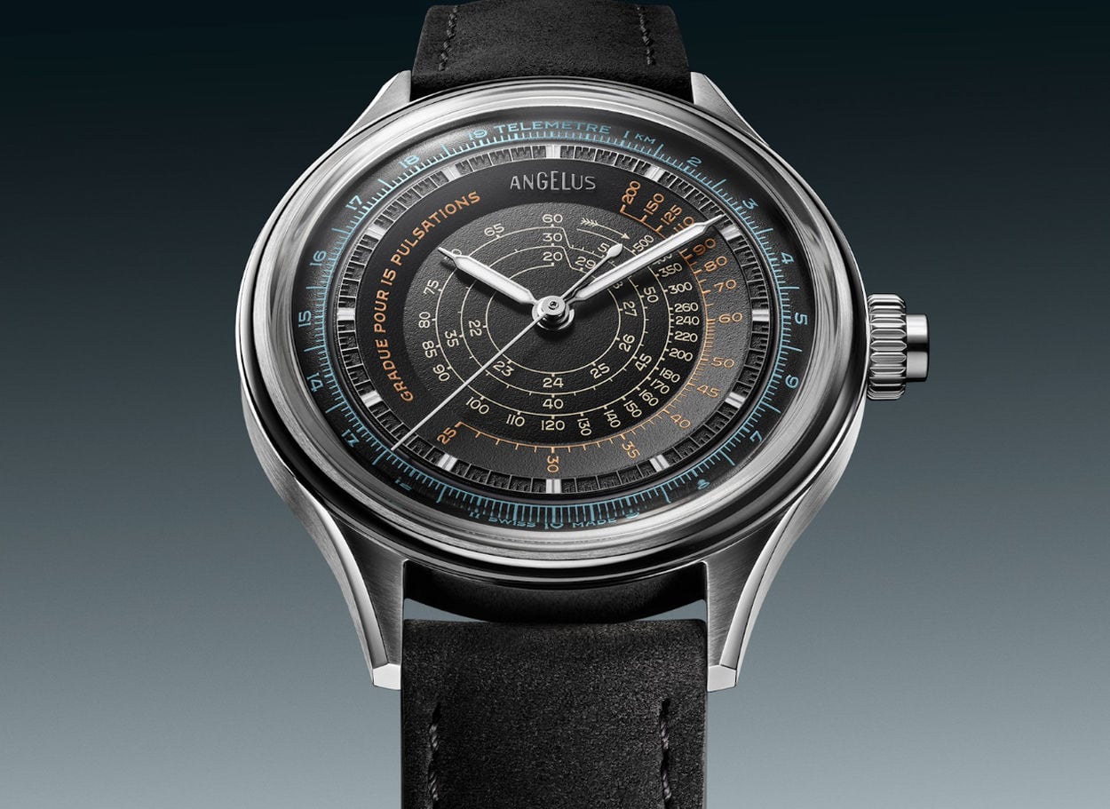 Angelus : un chronomètre télémètre, pulsomètre et tachymètre