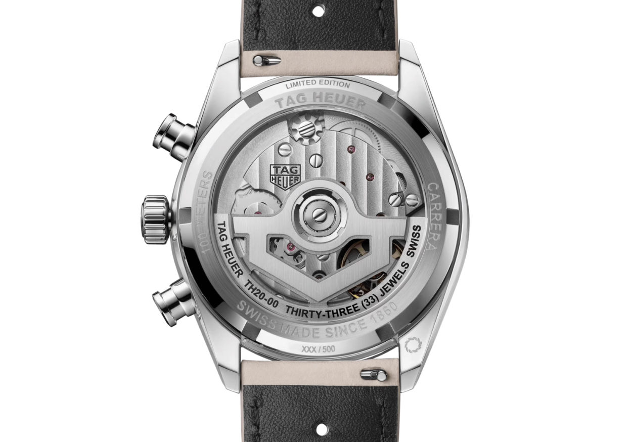 TAG Heuer Carrera Chronograph Edition limitée Europe : un cadran qui évoque l'univers des rallyes