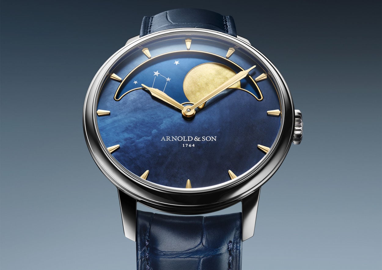 Arnold & Son Perpetual Moon 41,5 Steel "Colours of the Moon" : les couleurs de la nuit
